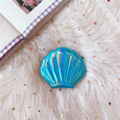Shell Glitter Double Sided Compact Makeup Mirror