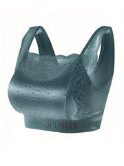 Comfy Lace Wireless Bra Full Coverage Stretch Bra