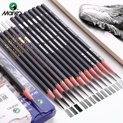 Marie's Sketch Pencil Set - Charcoal & Drawing Pencils 12pcs