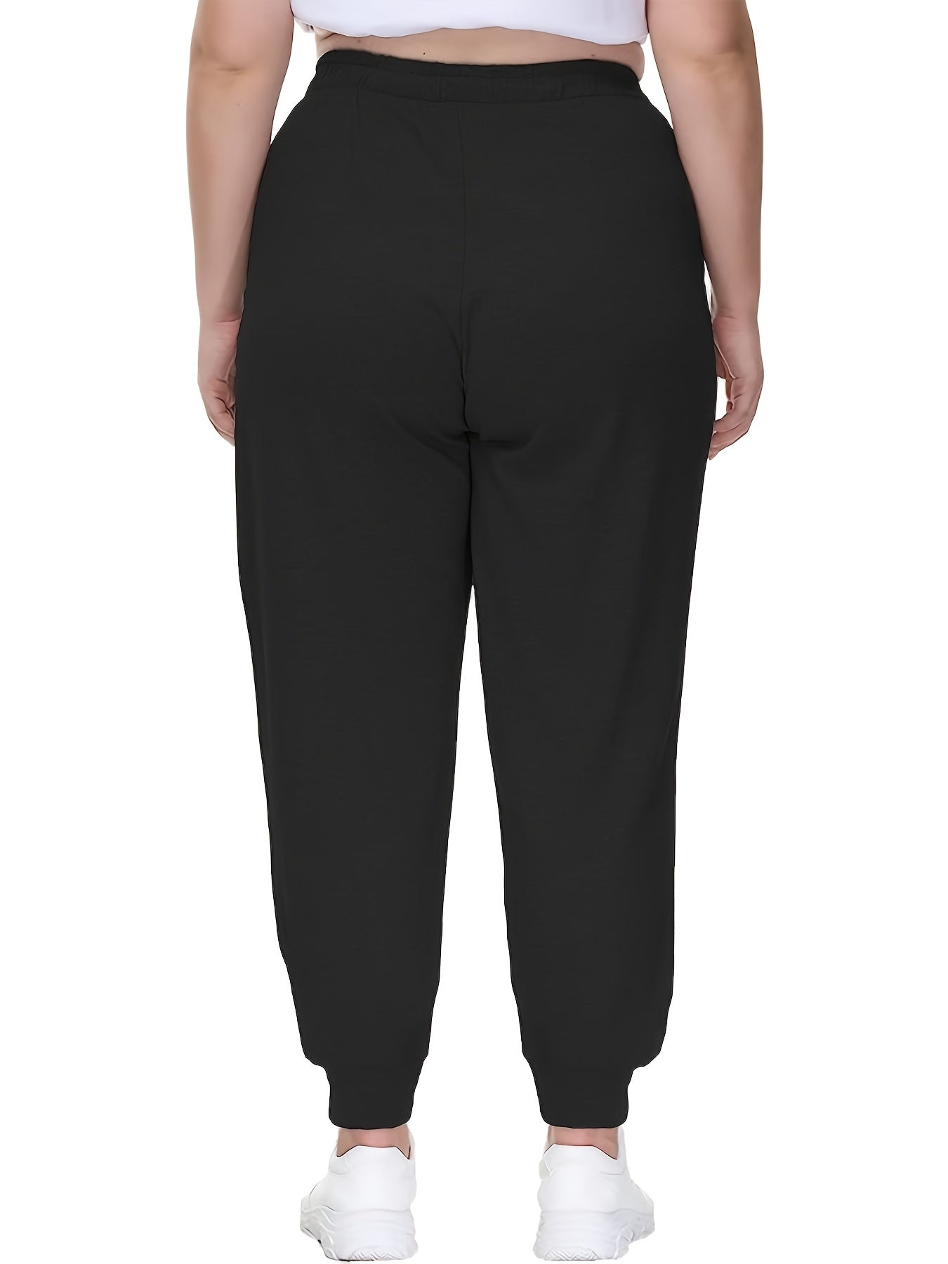 Sports Pants Women's Elastic Waist Stretch Joggers