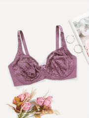 Lace Push Up Bra with Bow Tie - Comfortable & Breathable Lingerie