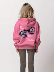 Print Hoodies Girls Comfy Pocket Pullover Kids Clothes Gift Christmas