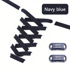 No Tie Elastic Shoe Laces With Buckles for Kids & Adults