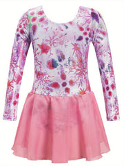 Tie Dye Unicorn & Butterfly Gymnastics Romper for Dance
