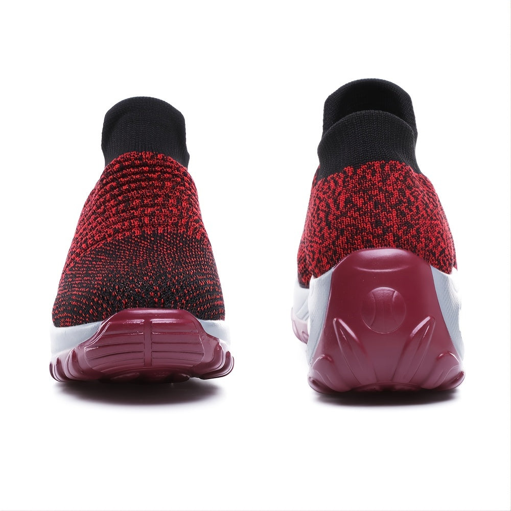 Women's Air Cushion Sole Sock Sneakers Lightweight Slip On Shoes