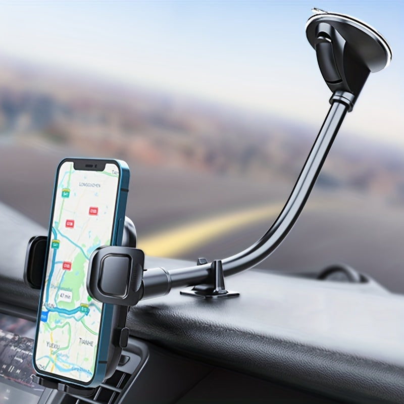 Long Arm Gooseneck Car Phone Mount