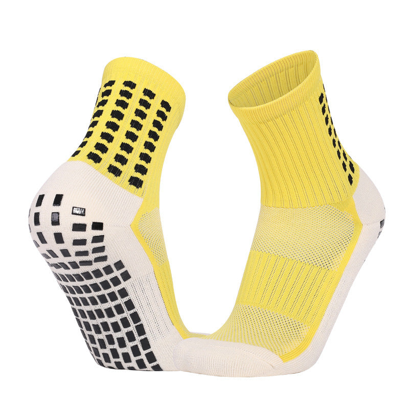 Men's Athletic Crew Socks Moisture Wicking Padded Non Slip Socks