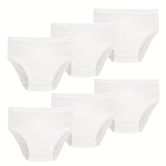 6pcs Girls Triangle Panties Soft Comfortable Underwear
