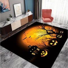 Non Slip Halloween Carpet Gothic Dark Floor Mat