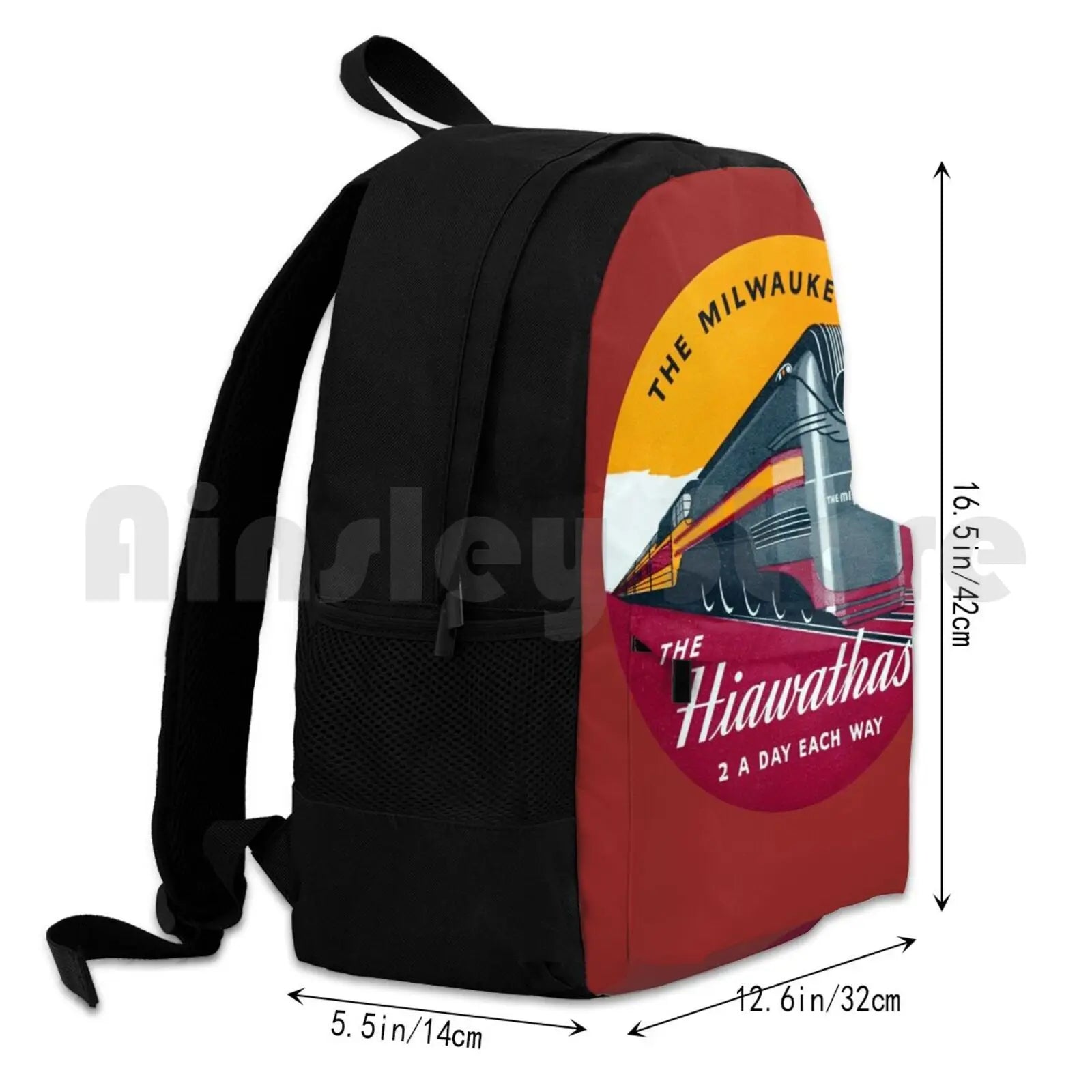 1939 Hiawatha Passenger Train Fleet Outdoor Hiking Backpack