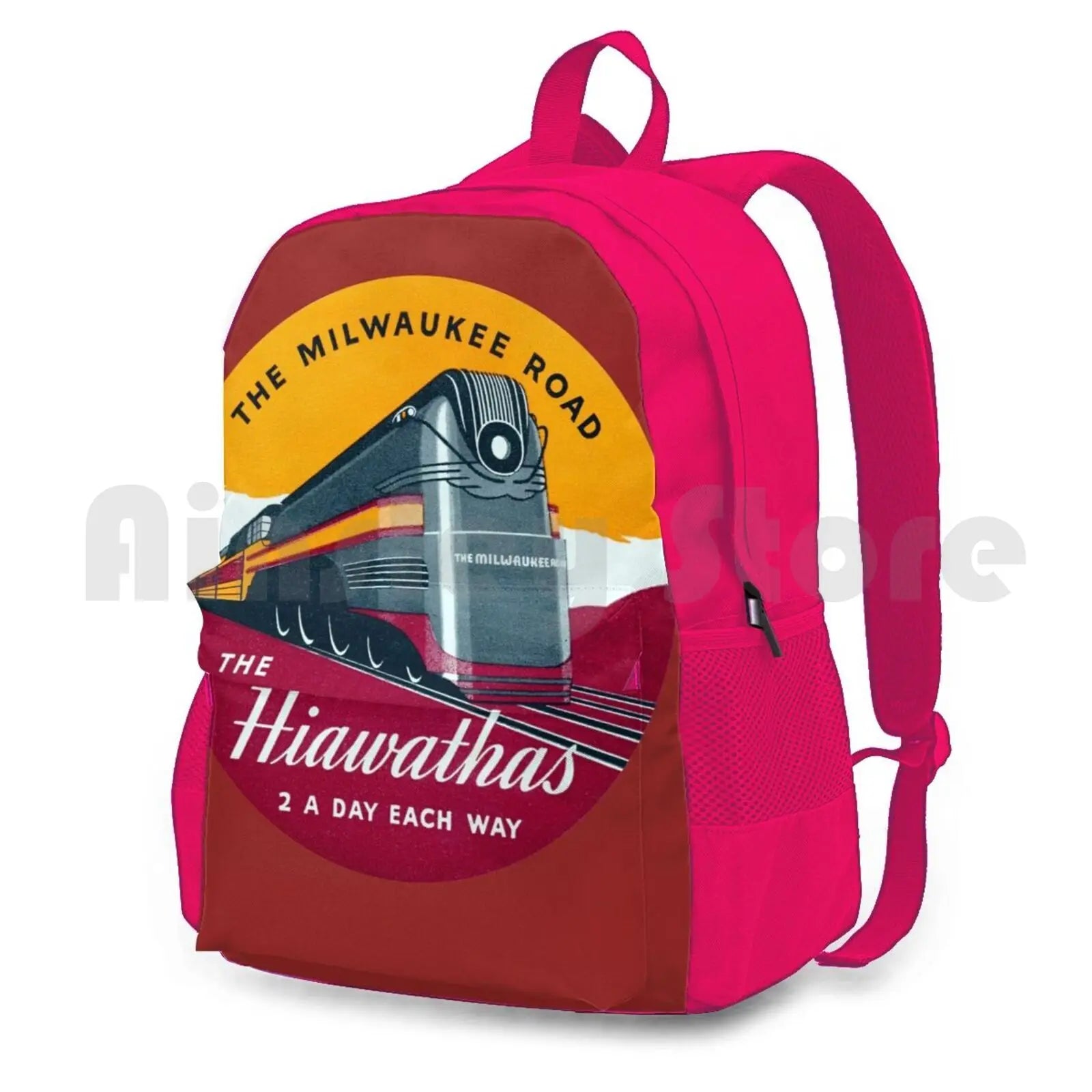 1939 Hiawatha Passenger Train Fleet Outdoor Hiking Backpack