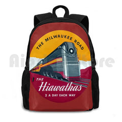 1939 Hiawatha Passenger Train Fleet Outdoor Hiking Backpack