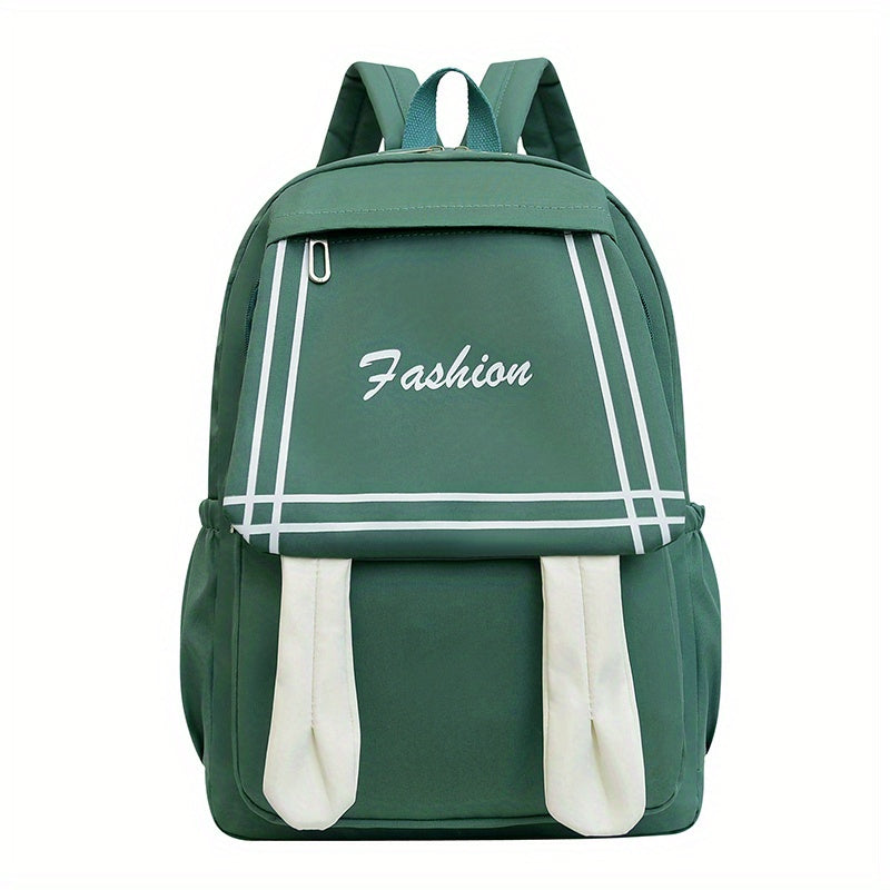 Kids Large Capacity Backpack Travel Schoolbag Flip Pocket Backpack