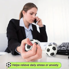 6pcs Foam Sponge Solid Footballs Stress Relief Decompression Toys
