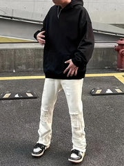 Men's Slim Fit Ripped Jeans for Spring Summer