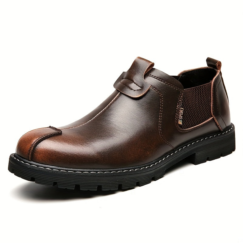 Men's Comfy Loafer Shoes with Elastic Panel