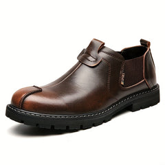 Men's Comfy Loafer Shoes with Elastic Panel