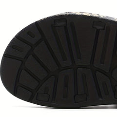 Men's Open Toe Hook And Loop Sandals Non Slip Summer Beach Shoes