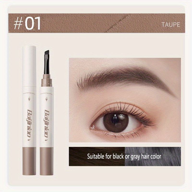 Long Lasting Waterproof Eyebrow Cream Stick with Matching Brush