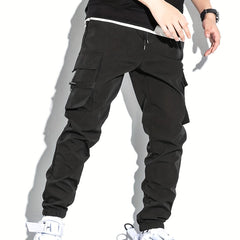 Men's Relaxed Fit Cargo Pants With Pockets Loose Overalls
