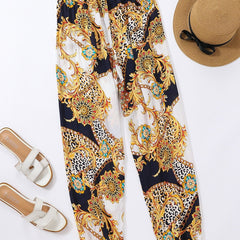 Bohemian Print High Waist Pants