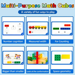 Mathematical Cube Building Blocks Counting Toys