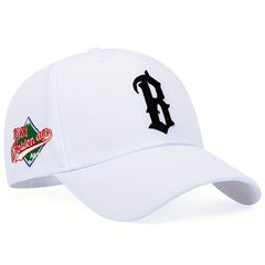 Gothic B Embroidery Baseball Cap Unisex Hip Hop Dad Hats