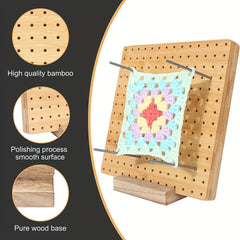 Wooden Crochet Blocking Board - Ideal for Knitting & Sewing