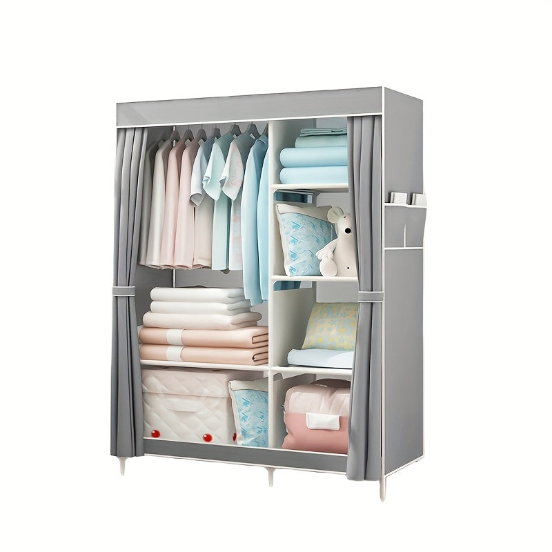 Large Clothes Storage Closet With Side Pockets