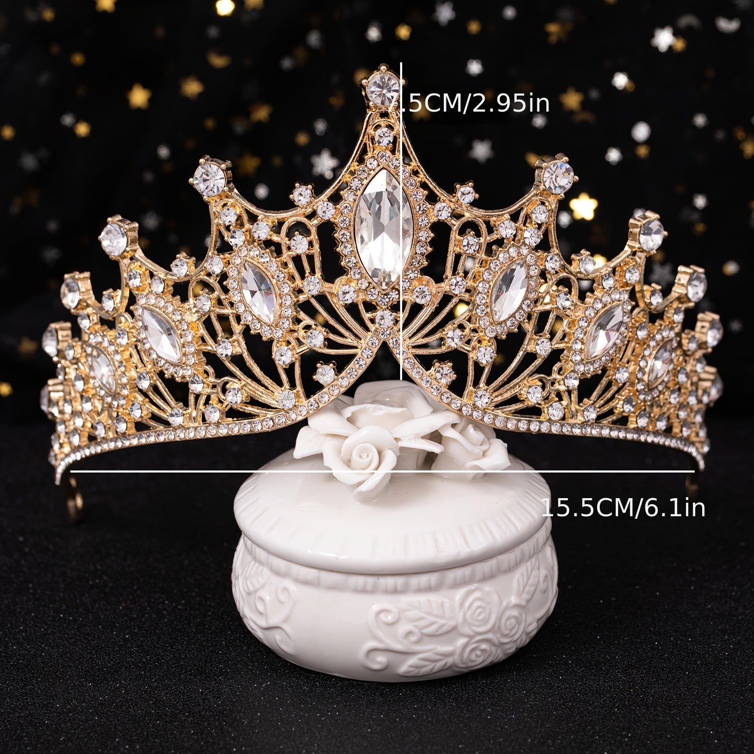 Rhinestone Crown Headband Wedding Bridal Hairband Party Tiara Decorations