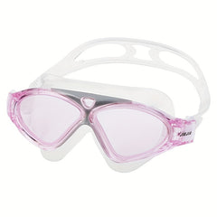 Transparent Waterproof Swimming Goggles Anti fog Large Frame Swimming Goggles