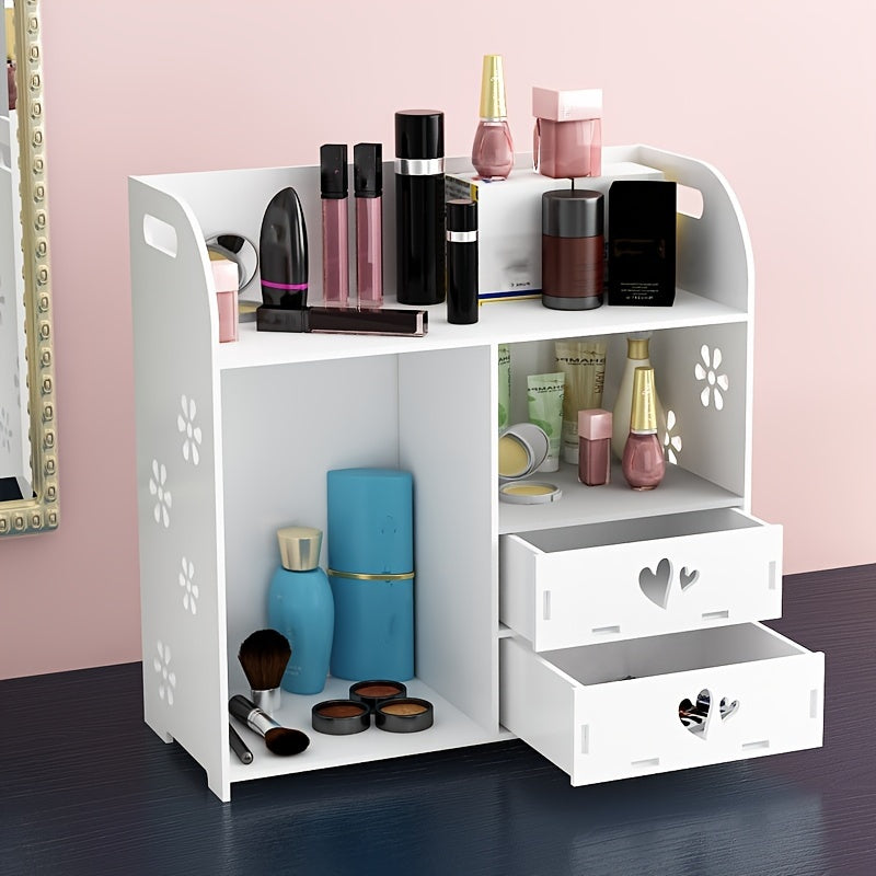 Large Capacity Desktop Cosmetic Storage Box Drawer Type Dustproof