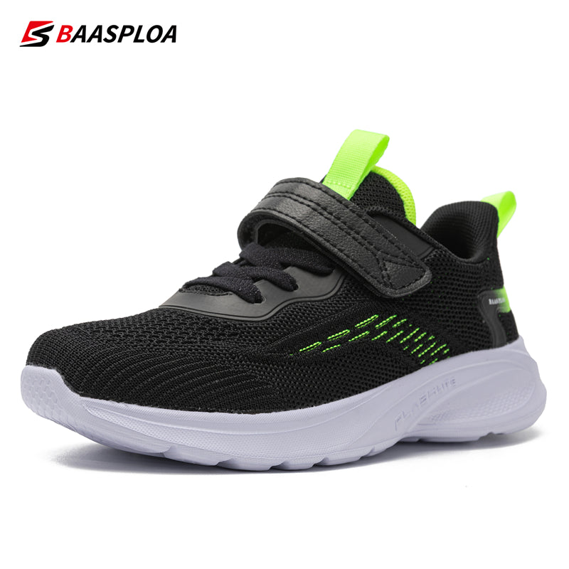 Baasploa Kids' Breathable Knit Sneakers Lightweight Cushioned Shoes