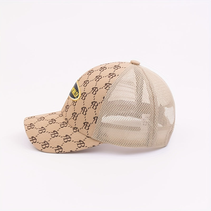 Kids Letter Embroidery Baseball Cap Mesh Sun Protection Hat