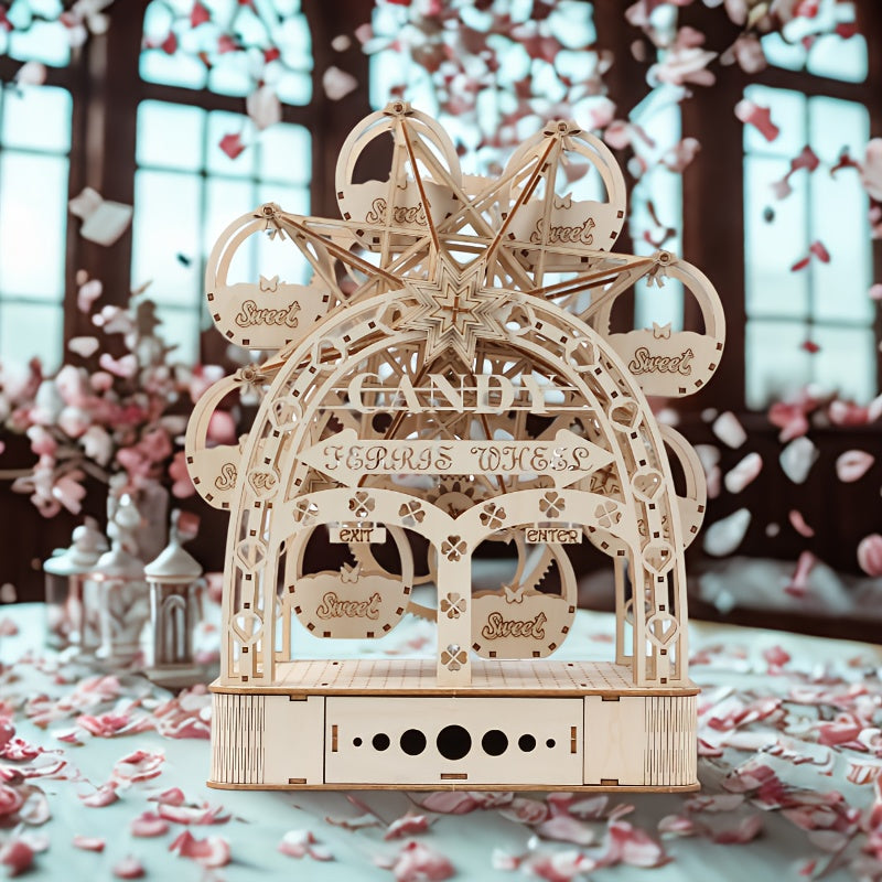 Wooden Gear Puzzle Toy Interactive Rotating Mechanism Functional