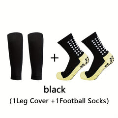 2pcs Men's Non slip Thickened Mid calf Football Socks