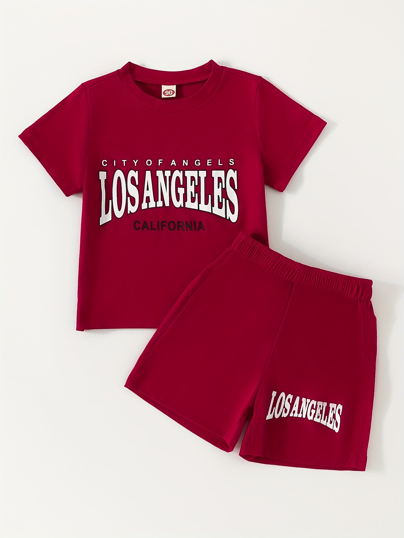 2pcs Boys Teen Casual T Shirt & Shorts Set for Summer