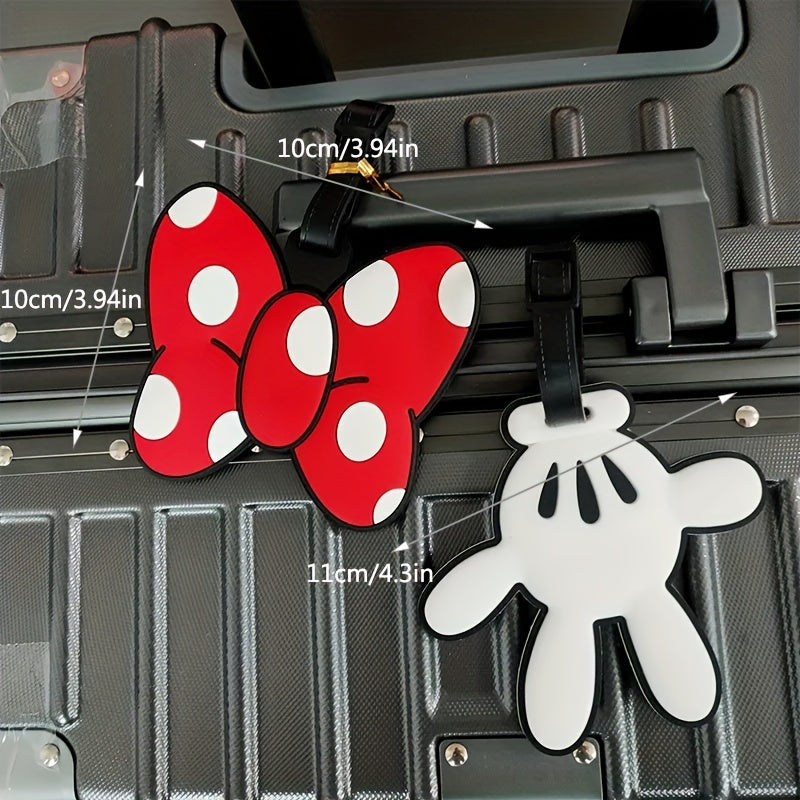 Cartoon Shape Soft Surface Luggage Tags With Rope Boarding Tag