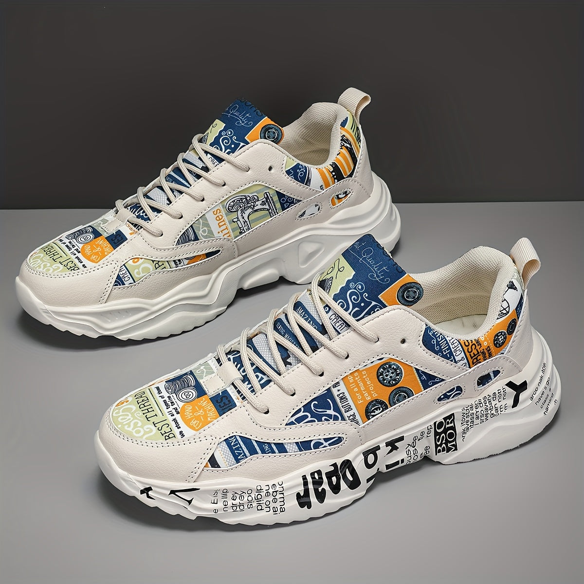 Print Non Slip Lightweight Running Shoes Wear Resistance Badminton Shoes