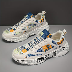 Print Non Slip Lightweight Running Shoes Wear Resistance Badminton Shoes