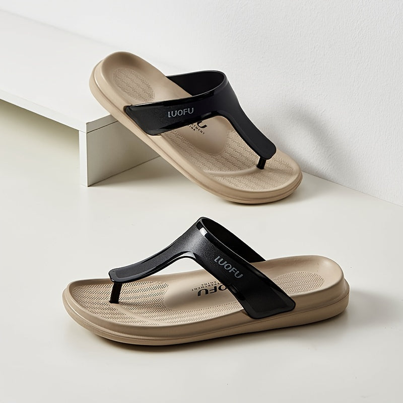 LUOFU Men's Soft In Sole Sandals Summer Casual Non slip Flip flops