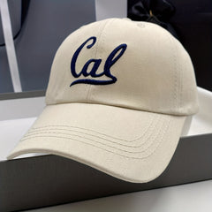 Unisex Sunshade Deepened Baseball Cap With Letter Embroidery