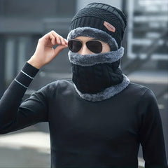 Warm Hats With Scarves for Outdoor Sports Men's & Women's