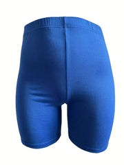 High Rise Stretchy Skinny Biker Shorts