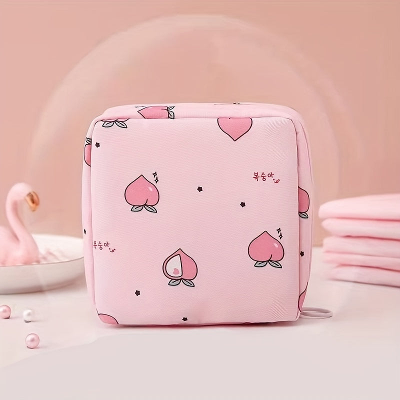 Reusable Nylon Tampon Storage Bag Mini Zipper Period Pouch