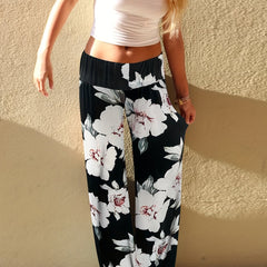 Floral Wide Leg Pants for Spring & Summer