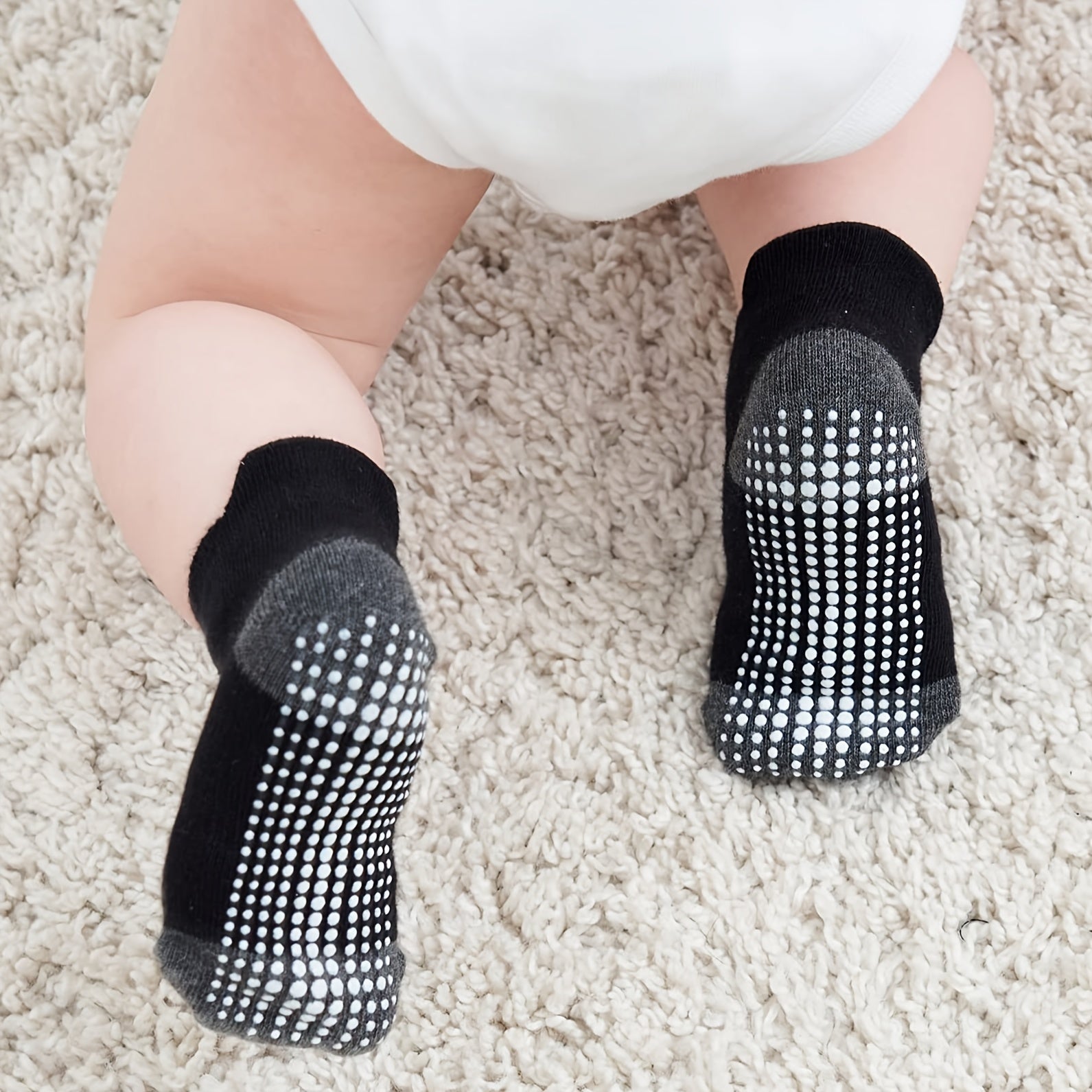 6 Pairs Baby Anti Slip Cotton Socks Toddler Socks