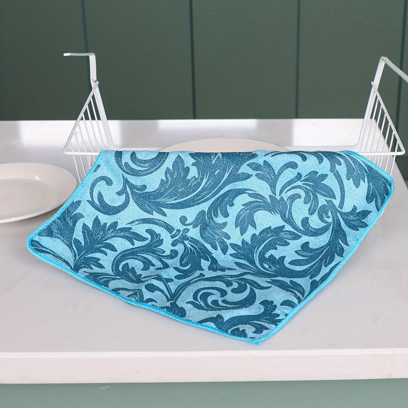 3pcs Square Dish Cloths Scouring Pad Style Dish Towel Cleaning Cloth