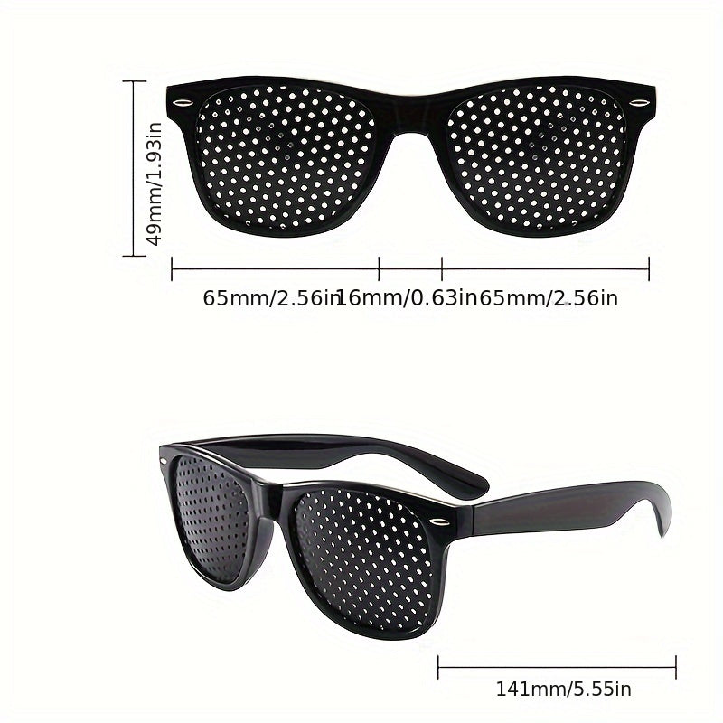 Classic Needle Hole Glasses For Men Women Daily Decors