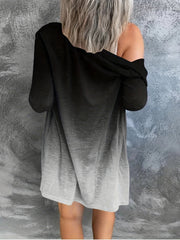 Floral Print Long Sleeve Cover Up